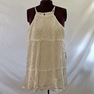 NWT xhilaration medium white cotton sundress